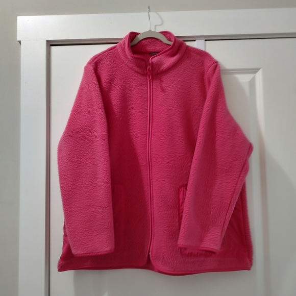 Talbots Jackets & Blazers - Talbots Vibrant Pink Fleece Jacket